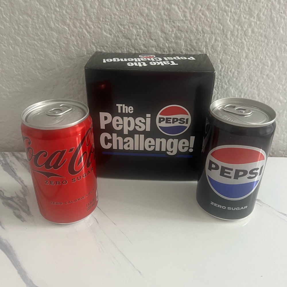 The Pepsi Challenge At-Home Kit New Promo With Two Cans